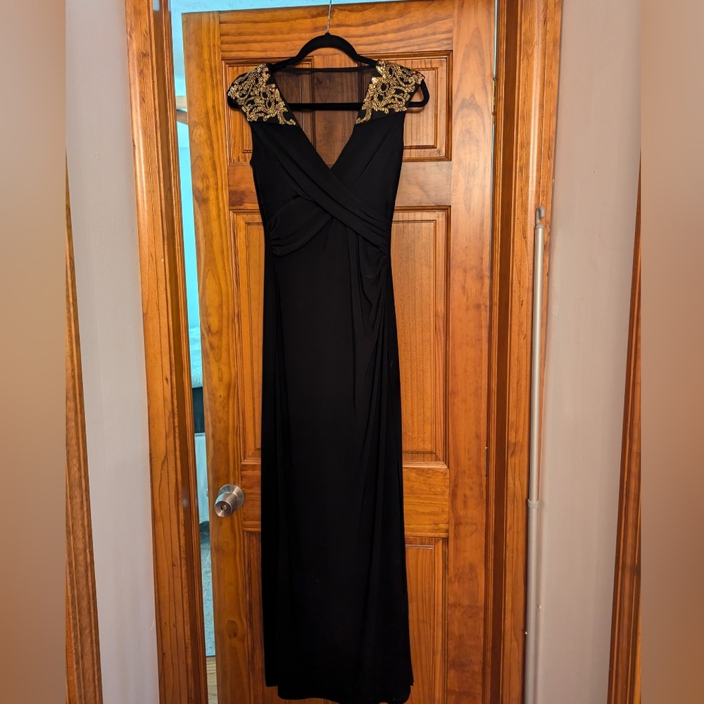 Ralph Lauren Floor Length Beaded Gown / Dress